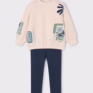 Conjunto legging y sudadera niña