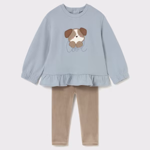 Conjunto legging y sudadera bebé