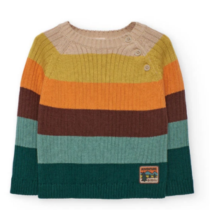 Jersey niño de rayas multicolor