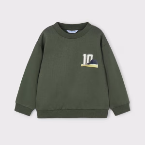 Sudadera estampado espalda niño