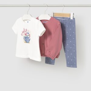 Conjunto 3 piezas con chaqueta bebé