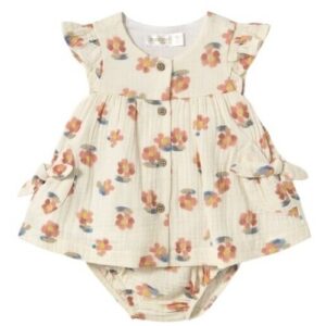 Conjunto vestido y braguita peach