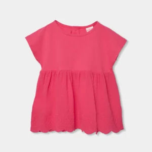Camiseta niña algodón de fresa