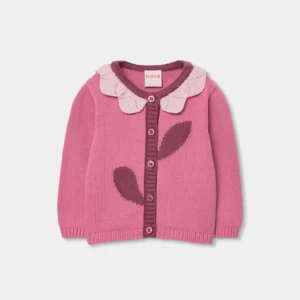 Chaqueta bebé punto rosa
