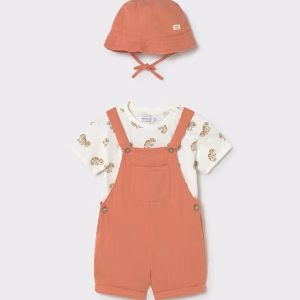 Conjunto 3 piezas peto bebé