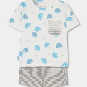 Conjunto bebé camiseta algodón estampado