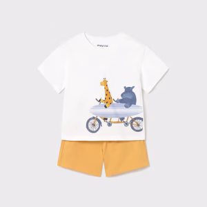 Conjunto punto pantalón y camiseta surf bebé