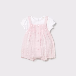 Conjunto peto y camiseta recién nacida